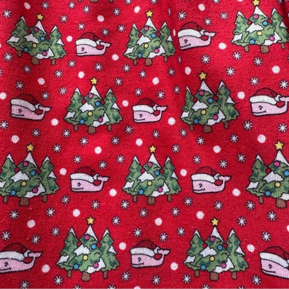 Vineyard Vines Toddler Holiday Christmas Santa Winter Whale Pajama Pants Size 3T - Picture 3 of 4